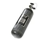 NOS® 12 lb 9 oz Nitrous Bottle w/ Carbon Fiber Finish & Super Hi Flo Valve - Includes Racer Safety Blow-Off - 10 Second Racing