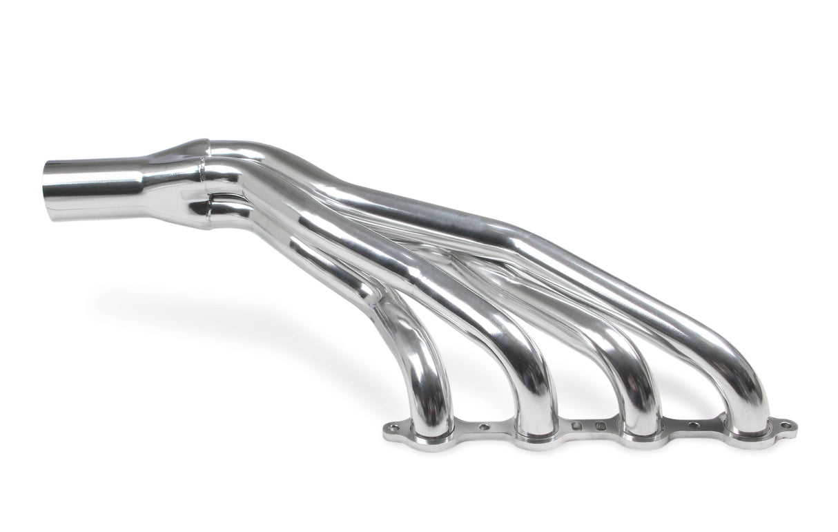 Flowtech® (07-13) GM Silverado 1-7/8" Polished Ceramic Mild Steel Long Tube Headers with Catless Y-Pipe