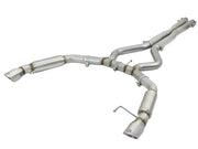 aFe® Mach Force XP™ Stainless Steel Aggressive Toned Cat-Back Exhaust System with Split Rear Exit 