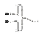 Takeda® (17-21) Civic Hatchback 2-1/2" 304SS Cat-Back System