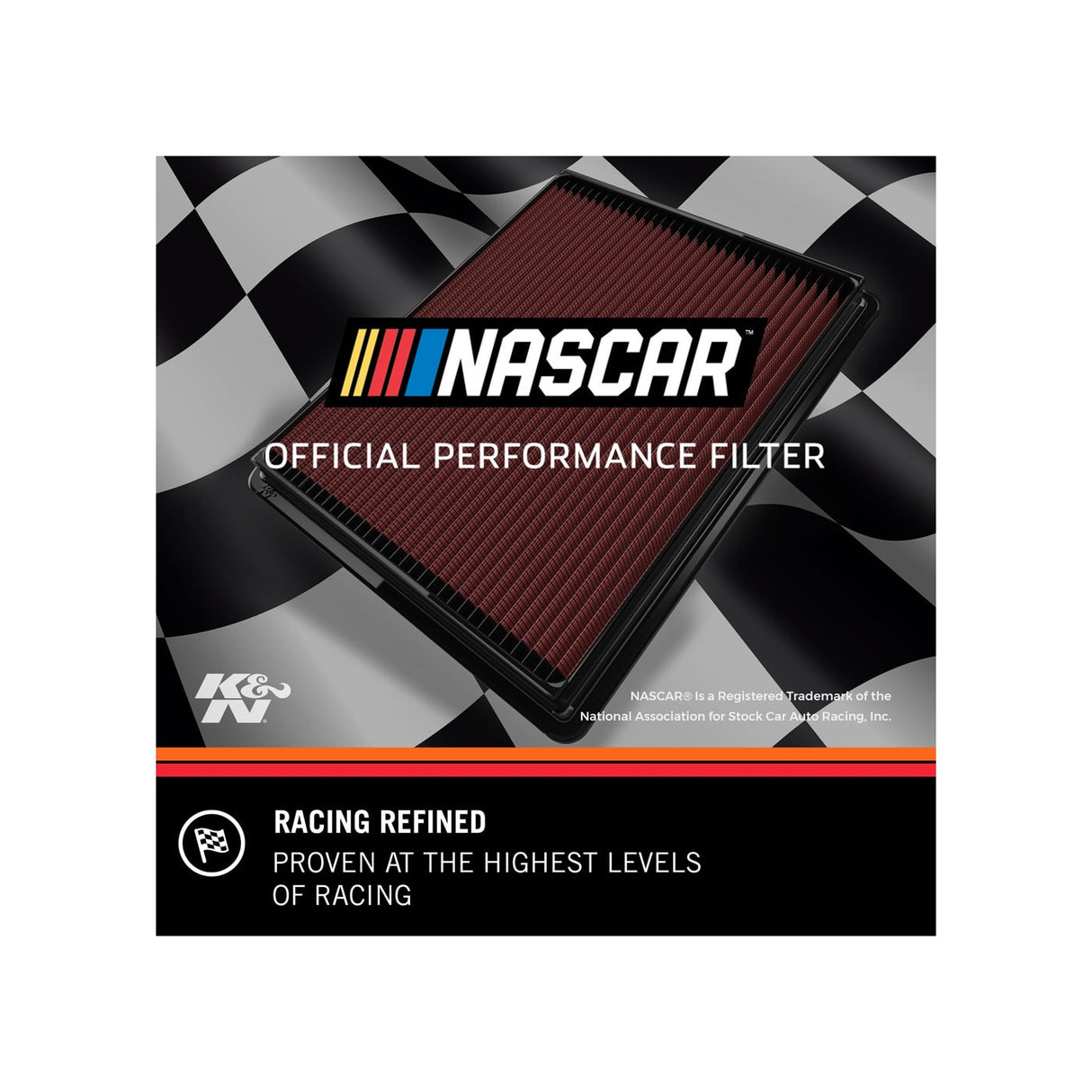 K & N ® (19-21) WRX STI 33 Series Panel Red Air Filter (9.063" L x 8.406" W x 1.563" H)