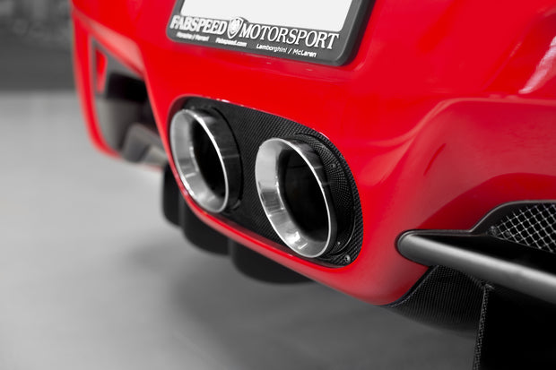 FabSpeed® (10-15) Ferrari 458 Italia Challenge Style Dual Exhaust Tips 