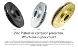 R1 Concepts® (15-20) Acura TLX ELine™ Black Vented Brake Rotors
