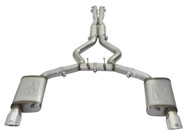 aFe® Mach Force XP™ Stainless Steel Sport Toned Cat-Back Exhaust System with Split Rear Exit 