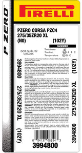 Pirelli® P ZERO™ CORSA (PZC4)