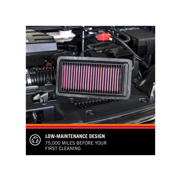K & N ® (19-21) WRX STI 33 Series Panel Red Air Filter (9.063" L x 8.406" W x 1.563" H)