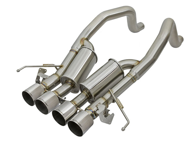 aFe® (15-19) Corvette Z06 Mach Force XP™ 3" to 2-1/2" 304SS Axle-Back System without AFM Valves - 10 Second Racing