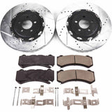 Power Stop® (15-23) Mopar SRT 1-Click Z23 Evolution Sport Drilled/Slotted Brake Kit (6-Piston Front Calipers)