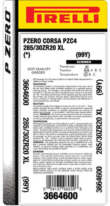 Pirelli® P ZERO™ CORSA (PZC4)