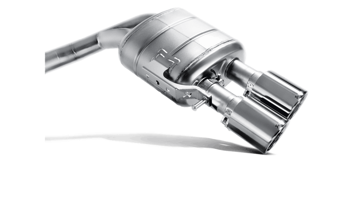 Akrapovic® MTP-AUS58TH Slip-On Line Stainless Steel Exhaust System with Quad Rear Exit 