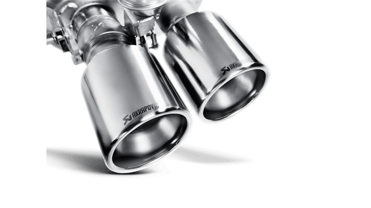Akrapovic® MTP-AUS58TH Slip-On Line Stainless Steel Exhaust System with Quad Rear Exit 