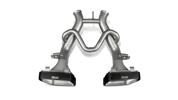Akrapovic® S-MC/TI/2  Slip-On Line Titanium Exhaust System with Split Rear Exit 