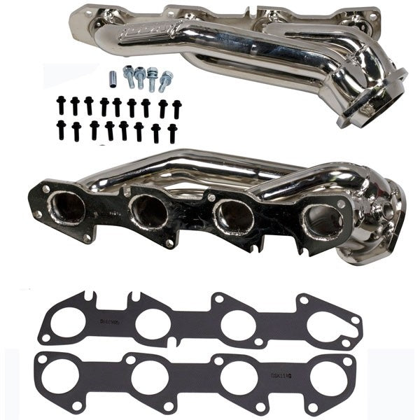 BBK® 4028 - Tuned Length Chrome Coated Short Tube Exhaust Headers 