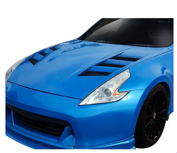 Duraflex® (09-20) Nissan 370Z AMS Style Fiberglass Hood (Unpainted) 