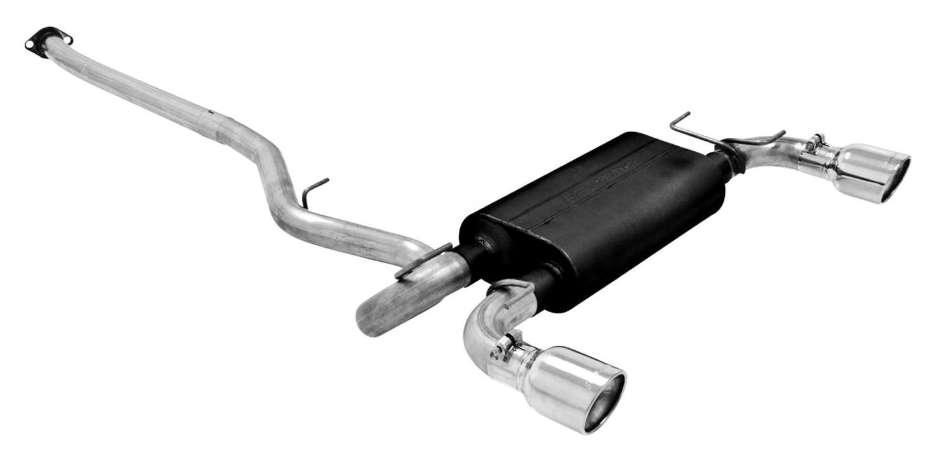 Flowmaster® 817596 - American Thunder™ Stainless Steel Cat-Back Exhaust System with Split Rear Exit 
