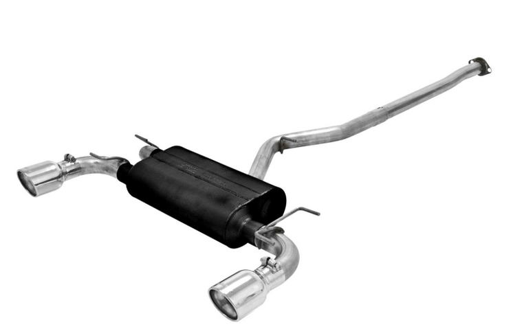 Flowmaster® 817596 - American Thunder™ Stainless Steel Cat-Back Exhaust System with Split Rear Exit 