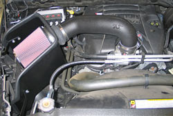 K&N ® 63-1561 - 63 Series AirCharger® Cold Air Intake w/ Red Filter 
