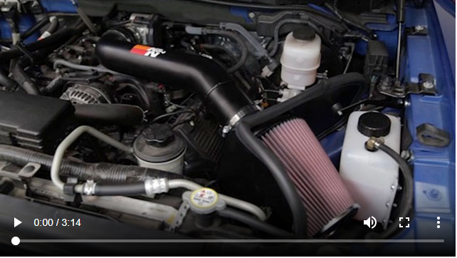 K & N ® 57-3022-2 - 57 Series FIPK Generation II High-Density Polyethylene Black Cold Air Intake System and Intake Pipe 