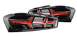 Morimoto® LF400 - XB™ Black/Red Sequential LED Tail Lights 