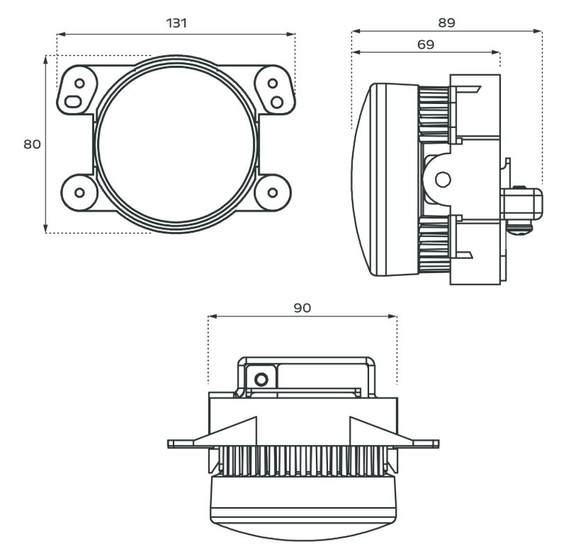 Morimoto® LF30-S - Projector LED Fog Lights 