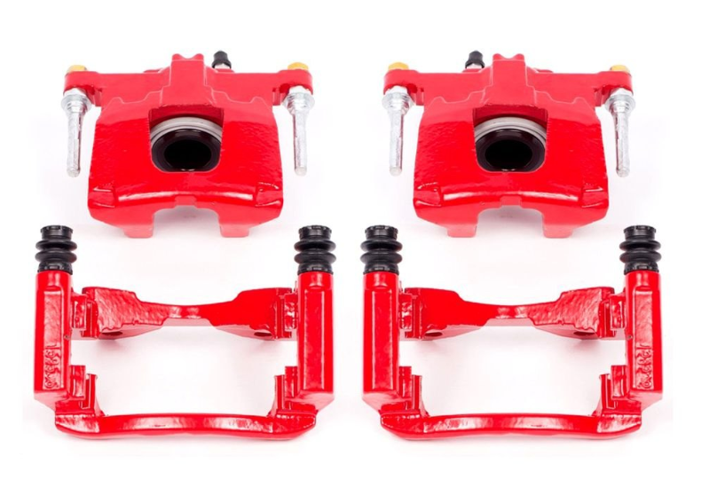 Power Stop® Mopar 1-Piston Red Powercoated Brake Calipers 