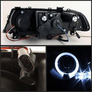 Spyder® 5008923 - Black Projector LED Halo Head Lights 
