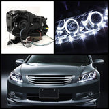 Spyder® 5010667 - Black Projector LED Halo Head Lights 