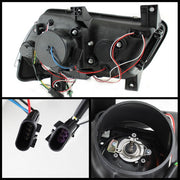 Spyder® 5074188 - Black LED U-Bar Projector Head Lights 