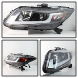 Spyder® 5076519 - Black Projector LED DRL Head Lights 