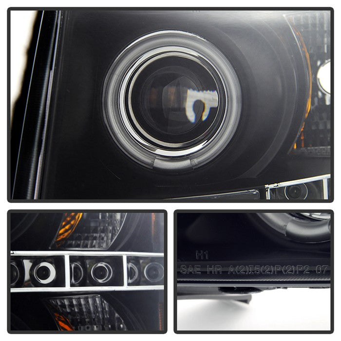 Spyder®  5078735 - Black Smoke Projector CCFL Halo Head Lights 