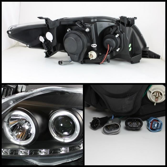 Spyder®  5032515 - Black Projector LED Halo Head Lights 