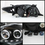 Spyder®  5032515 - Black Projector LED Halo Head Lights 