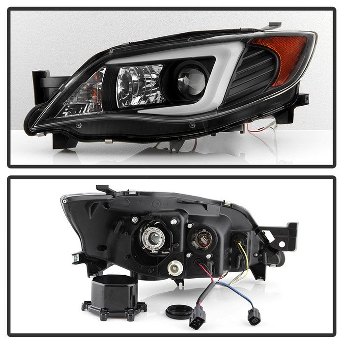 Spyder® 5083937 -  Black Projector Xenon/HID DRL Head Lights 