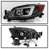Spyder® 5083937 -  Black Projector Xenon/HID DRL Head Lights 