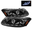 Spyder® 5010667 - Black Projector LED Halo Head Lights 