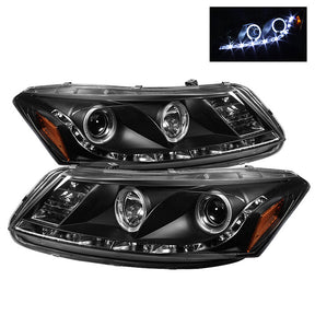 Spyder® 5010667 - Black Projector LED Halo Head Lights 