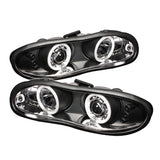 Spyder® 5029980 - Black Projector CCFL Halo Head Lights 