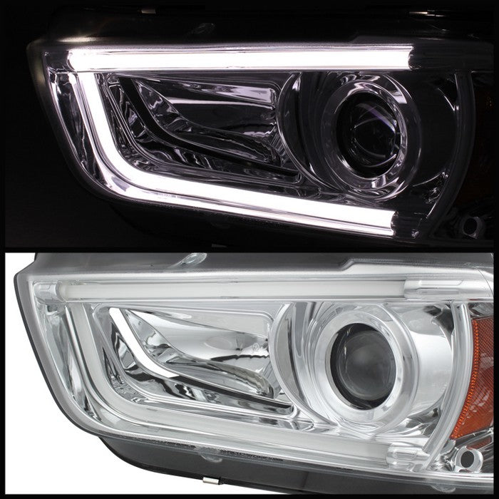 Spyder® 5074218 - Chrome Projector HID/Xenon Head Lights 