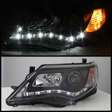 Spyder® 5072658 - Black Projector LED DRL Head Lights 
