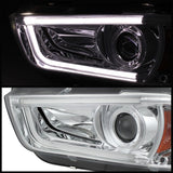 Spyder® 5074195 - Chrome Projector U-Bar LED Head Lights 