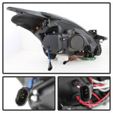 Spyder® 5076830 - Black Projector LED DRL Head Lights 