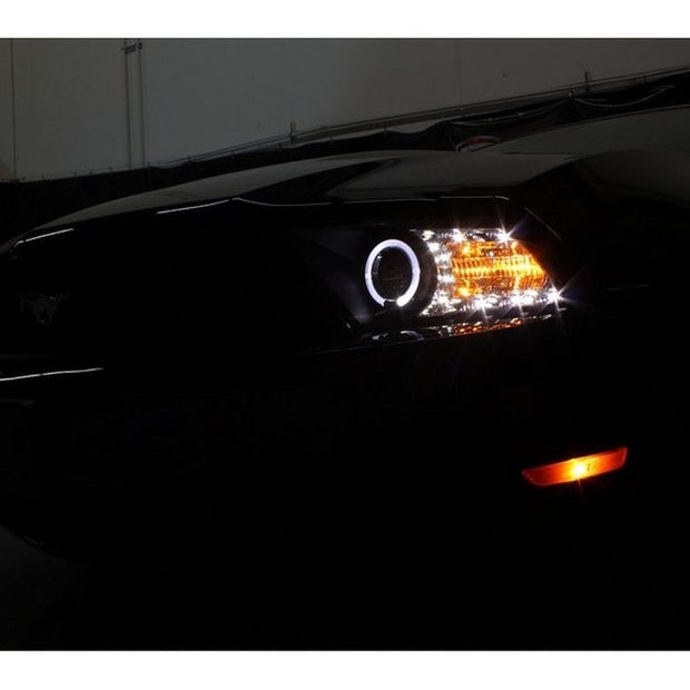 Spyder®  5010445 - Black Projector LED Halo Head Lights 