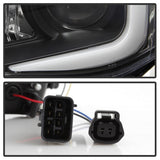 Spyder® 5083937 -  Black Projector Xenon/HID DRL Head Lights 