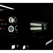Spyder® 5033864 - Black Projector CCFL Halo Head Lights 