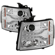 Spyder® 5083586 - Chrome Projector LED DRL Head Lights 