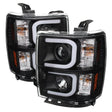 Spyder® 5079473 - Black Projector LED DRL Head Lights 