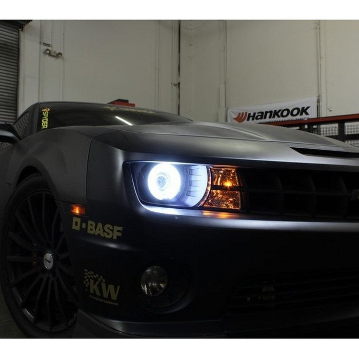 Spyder® 5042354 - Black Projector CCFL Halo Head Lights 