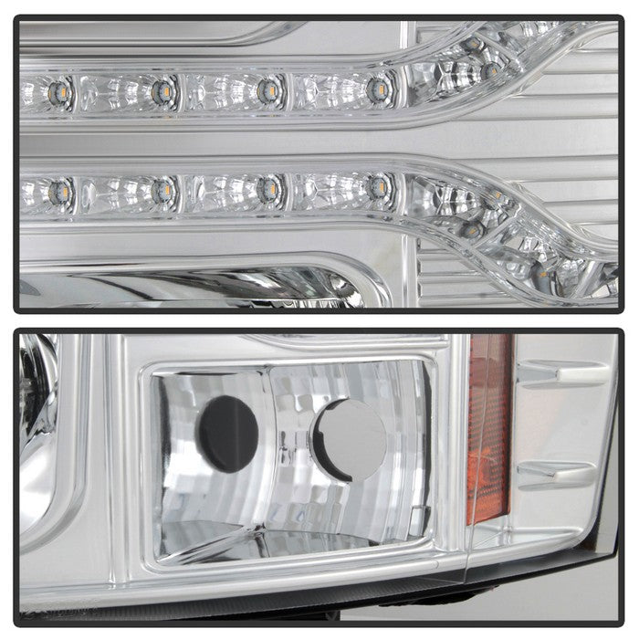Spyder® 5083586 - Chrome Projector LED DRL Head Lights 