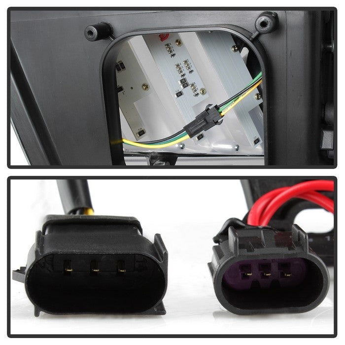 Spyder®  5085429 - Black Projector LED Light Bar Head Lights 