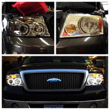 Spyder® 5030092 - Chrome Projector CCFL Halo Head Lights 